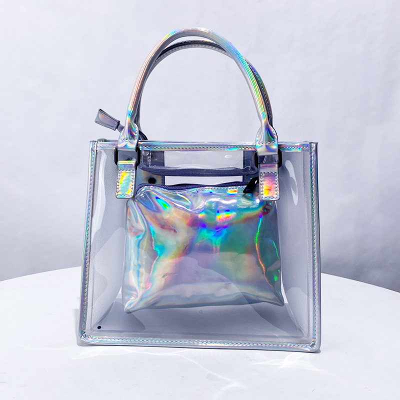 حقائب جيلي شفافة مركبة للنساء  - مراجعة Women Bags On Sale وسعره