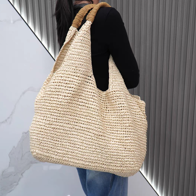حقيبة يد نسائية كبيرة السعة مص - مراجعة Women'S Raffia Bags وسعره