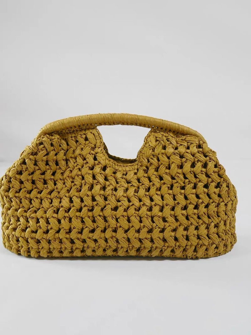أنيقة السيدات سلسلة المنسوجة ح - مراجعة Women'S Raffia Bags وسعره